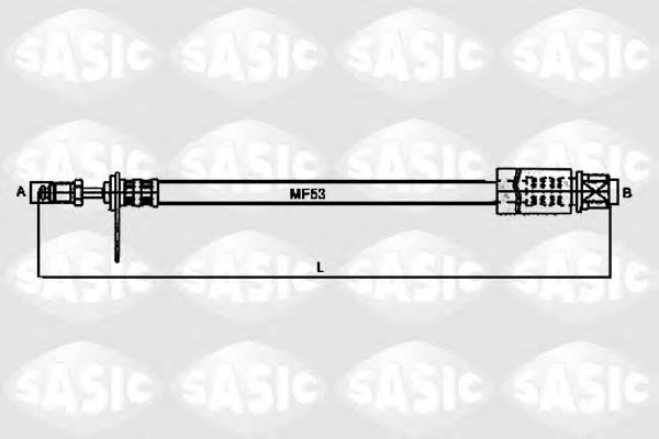 6600004 Sasic tubo flexible de frenos delantero derecho