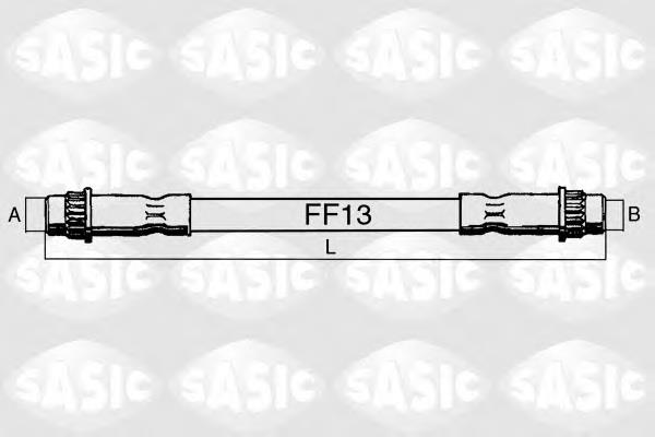 SBH0286 Sasic tubo flexible de frenos trasero