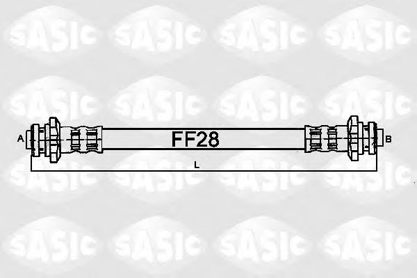 6606036 Sasic tubo flexible de frenos trasero