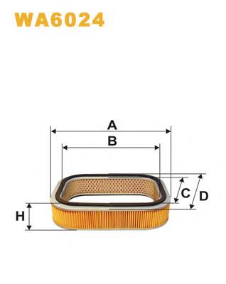 WA6024 WIX filtro de aire