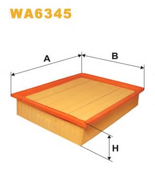 WA6345 WIX filtro de aire