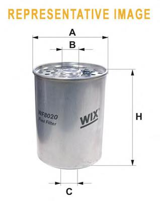 WF8020 WIX filtro combustible