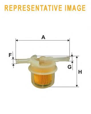 Filtro de combustible WF8136 WIX
