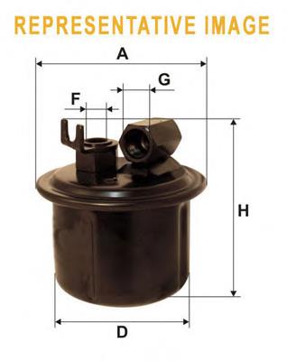 WF8320 WIX filtro combustible