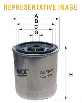 WF8048 WIX filtro combustible