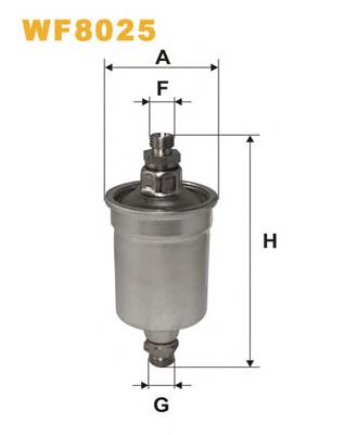 WF8025 WIX filtro combustible