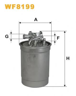 Filtro de combustible WF8199 WIX