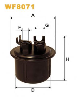 WF8071 WIX filtro combustible