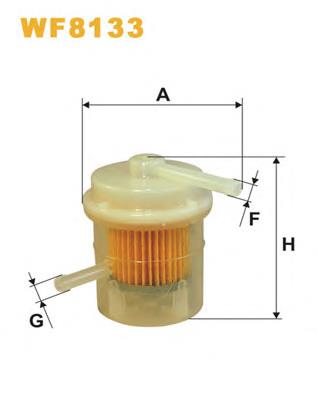 WF8133 WIX filtro combustible