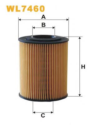Filtro de aceite WL7460 WIX