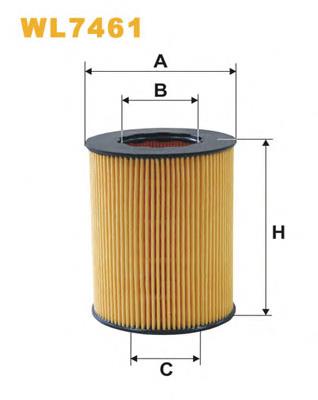 WL7461 WIX Filtro aceite