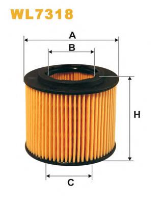 Filtro de aceite WL7318 WIX