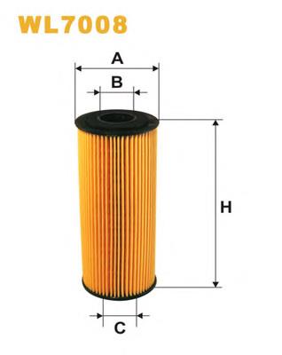 Filtro de aceite WL7008 WIX