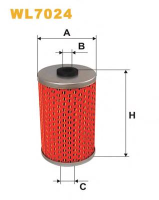 WL7024 WIX filtro de aceite