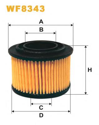 WF8343 WIX filtro combustible