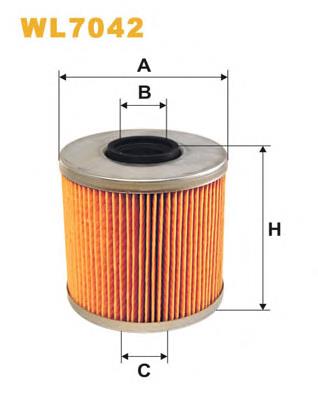 Filtro de aceite motor WIX WL7042