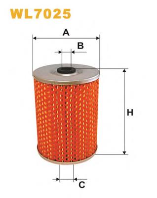 WL7025 WIX filtro de aceite