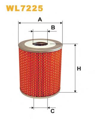 WL7225 WIX filtro de aceite