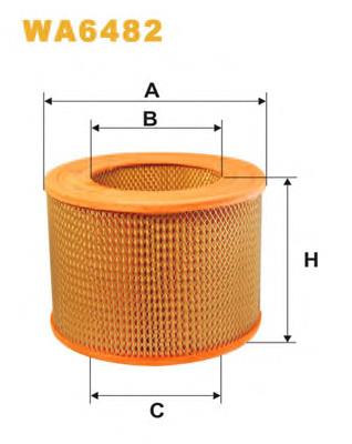 Filtro aire WIX WA6482