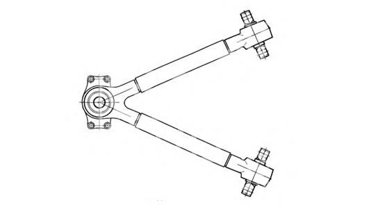 06.010.0803.040 Templin barra oscilante, suspensión de ruedas, brazo triangular