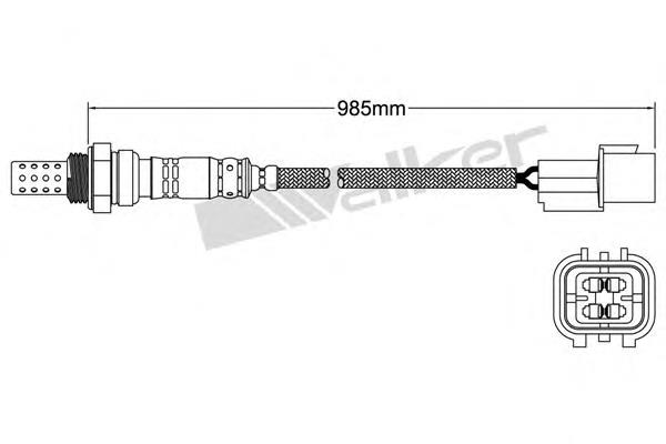 25024026 Walker sonda lambda, sensor de oxígeno despues del catalizador izquierdo