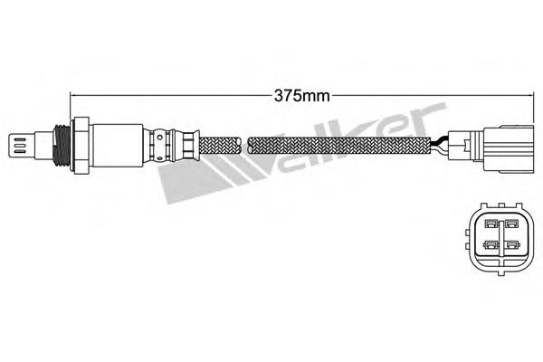 25054059 Walker sonda lambda, sensor de oxígeno antes del catalizador izquierdo