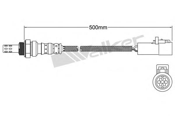 25024302 Walker sonda lambda sensor de oxigeno post catalizador