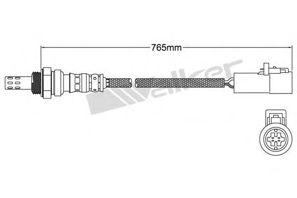 25024070 Walker sonda lambda sensor de oxigeno post catalizador