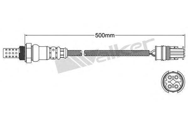 25024465 Walker sonda lambda sensor de oxigeno post catalizador