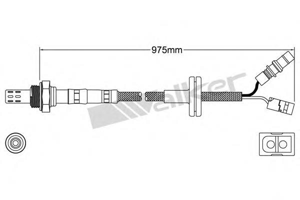 25023163 Walker sonda lambda sensor de oxigeno para catalizador