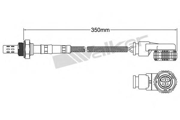 25024038 Walker sonda lambda sensor de oxigeno para catalizador