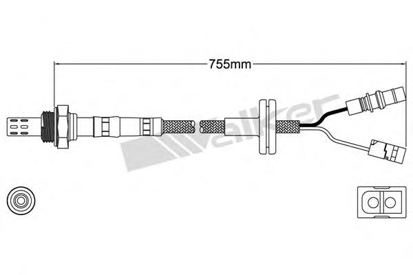 25023073 Walker sonda lambda sensor de oxigeno para catalizador