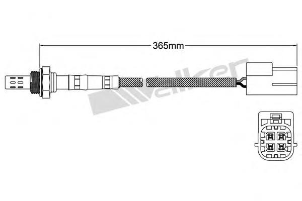 25024437 Walker sonda lambda sensor de oxigeno para catalizador