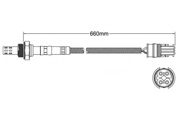 25024411 Walker sonda lambda sensor de oxigeno para catalizador