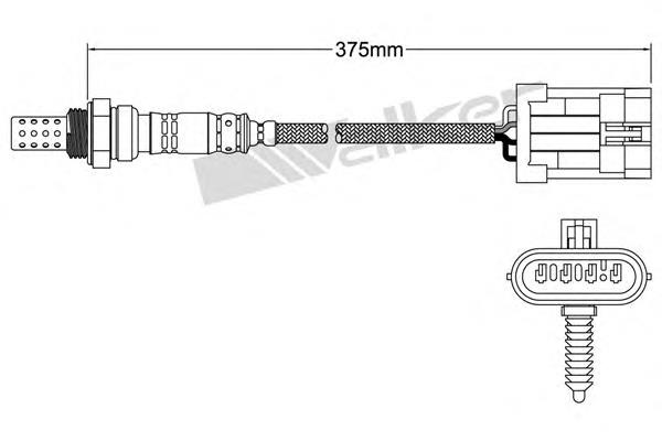 25024012 Walker sonda lambda sensor de oxigeno para catalizador