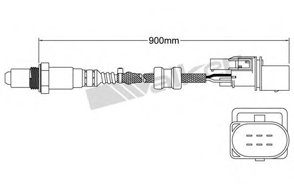 25025003 Walker sonda lambda sensor de oxigeno para catalizador