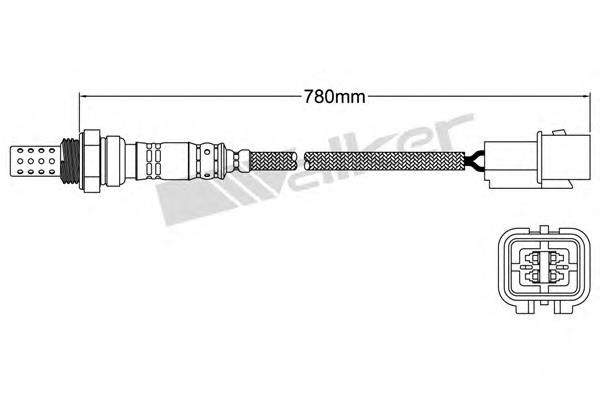 25024242 Walker sonda lambda, sensor de oxígeno antes del catalizador izquierdo