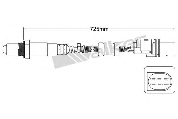 25025035 Walker sonda lambda sensor de oxigeno para catalizador