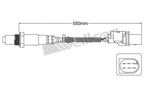 25025043 Walker sonda lambda sensor de oxigeno para catalizador