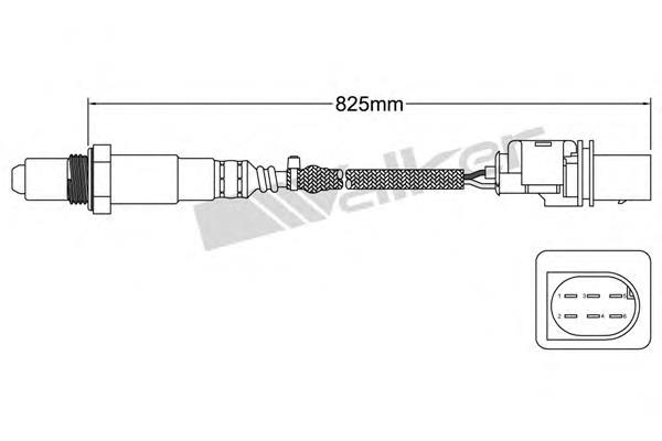 25025045 Walker sonda lambda sensor de oxigeno para catalizador