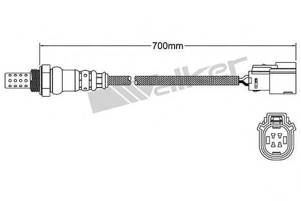 250241023 Walker sonda lambda sensor de oxigeno post catalizador