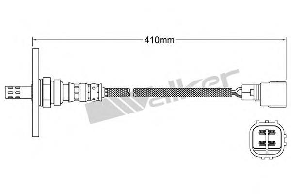 25024154 Walker sonda lambda sensor de oxigeno post catalizador