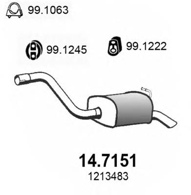 14.7151 Asso silenciador del medio