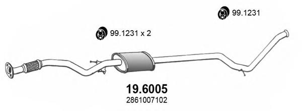 19.6005 Asso silenciador del medio