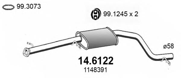 14.6122 Asso silenciador del medio