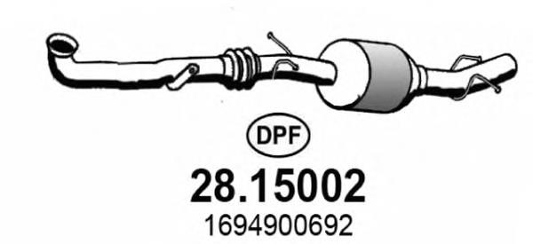 Filtro hollín Mercedes 1694900419 precio, desde 313,77 EUR