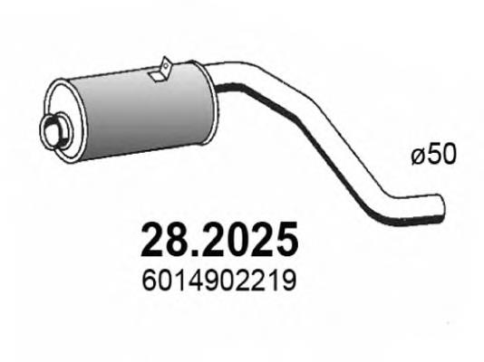 Silenciador posterior 282025 Asso