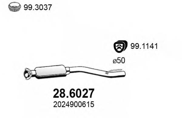 28.6027 Asso silenciador posterior