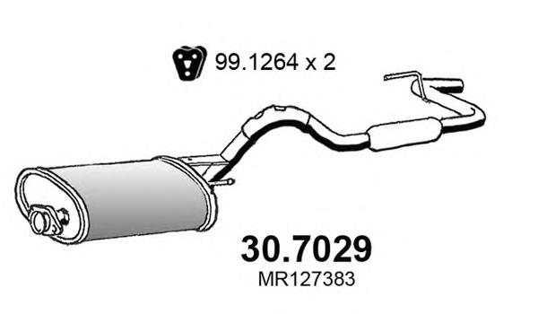 30.7029 Asso silenciador del medio