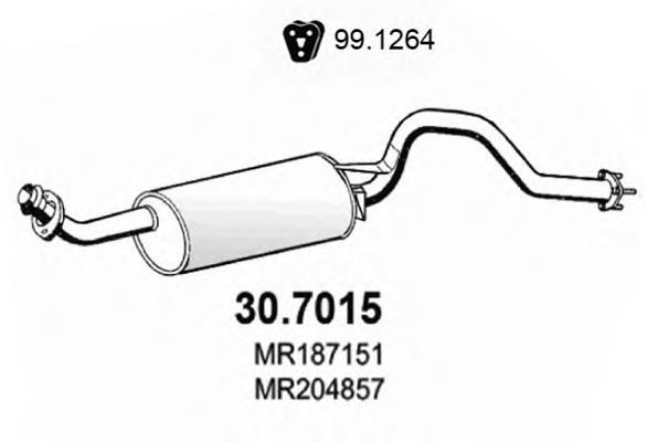 Silenciador posterior 307015 Asso